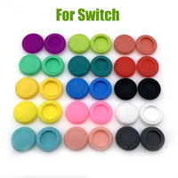 2Pcs For NS Switch Lite Joy-Con Controller Joystick Silicone Rubber Cap Replacement Part Thumb Stick Grip Caps Cover