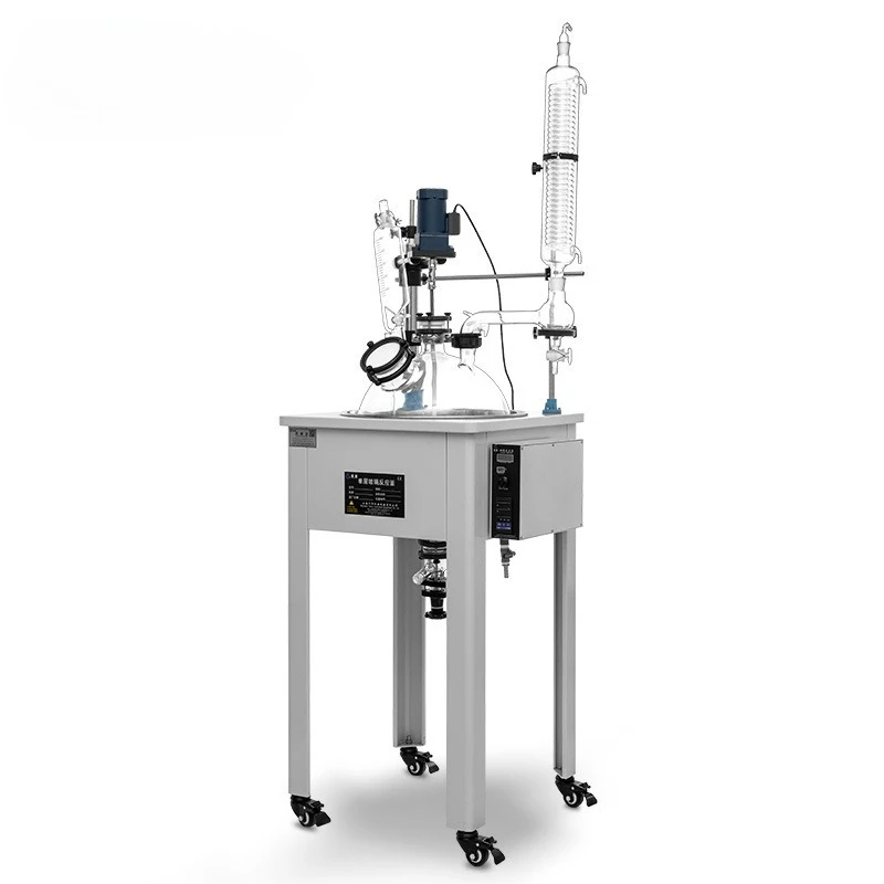 Single-layer glass reactor laboratory distillation electric heating 1L10L-100L glass reactor