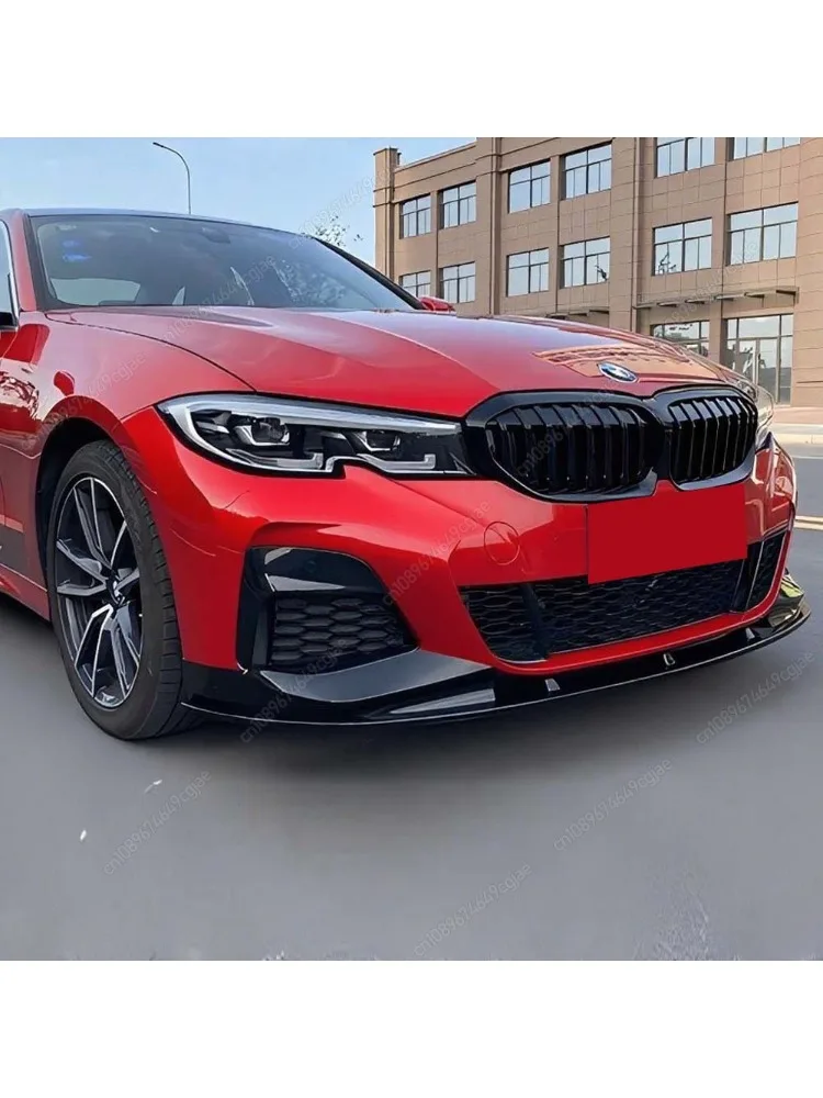 Pour BMW G20 G21 m-sport 320i 330i M340i xDrive 2019-2022 Kits de carrosserie ABS noir brillant voiture pare-chocs avant lèvre diffuseur Spoiler réglage