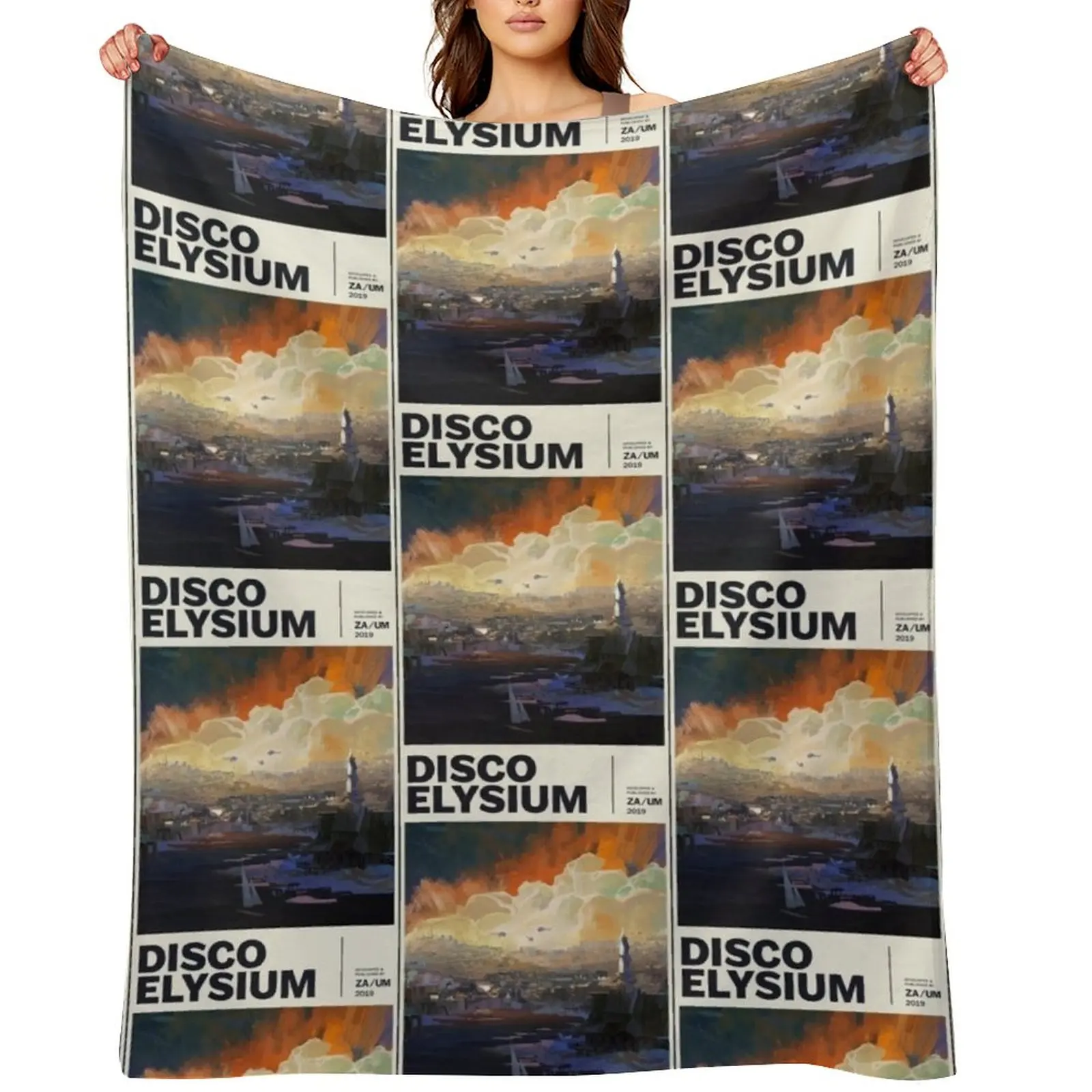 Disco Elysium Throw Blanket Decorative Throw halloween Nap cosplay anime Blankets