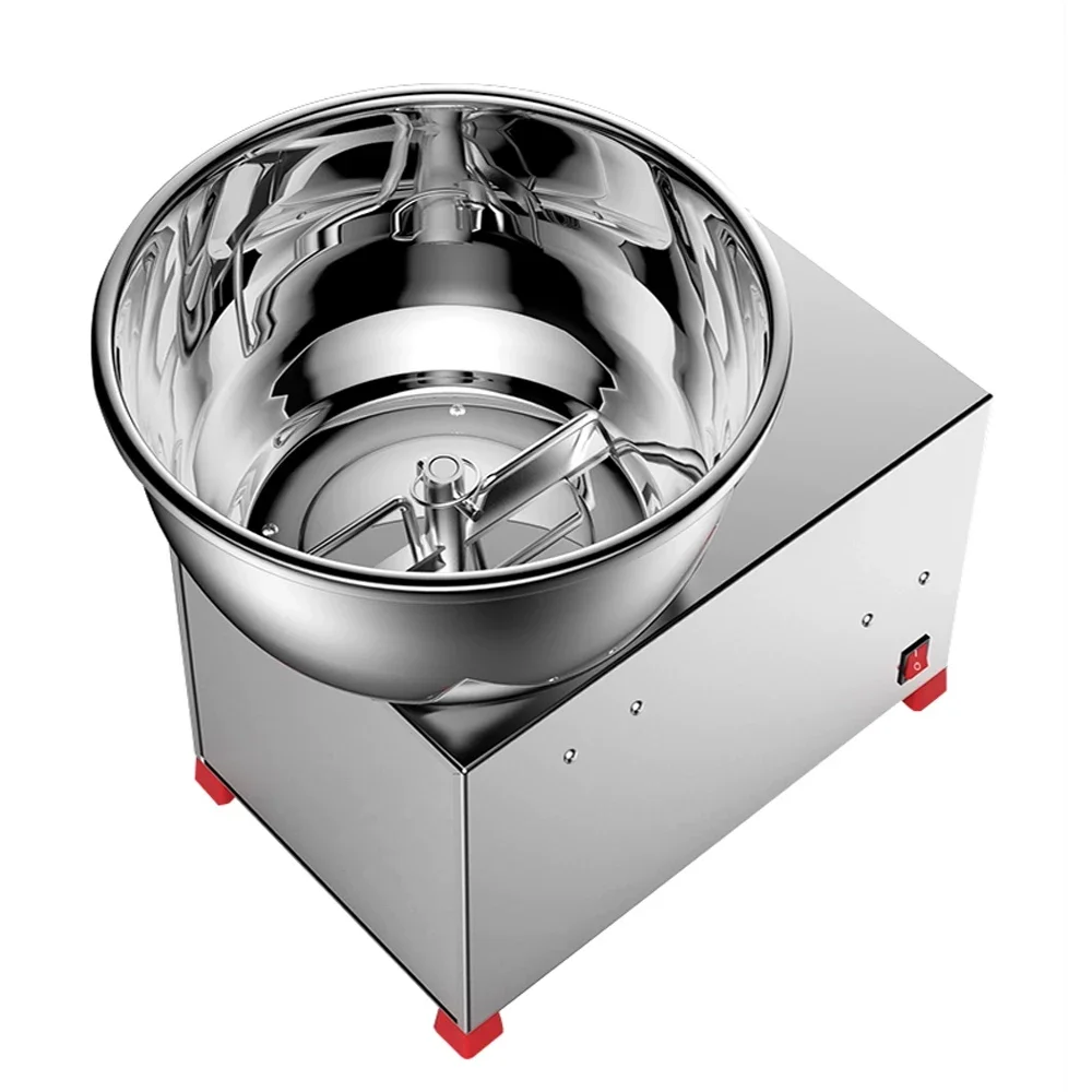 Stainless steel basin type dough mixer commercial 8kg household electric movable kneading mixer kneading dough mixer 220V