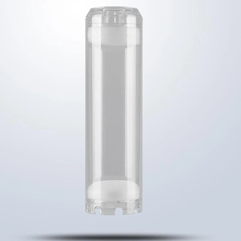 10-Inch Reusable Empty Clear Cartridge Water Filter Housing Various Media Refillable