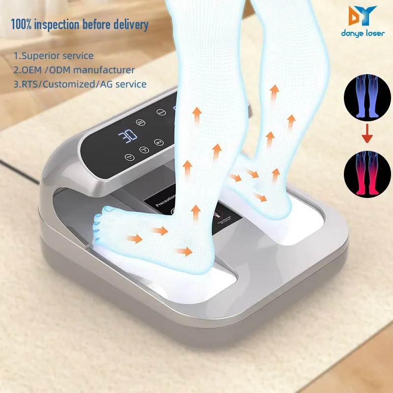 Terahertz PEMF Foot Massage Machine with Red Blue Light Improve Circulation and Vitality