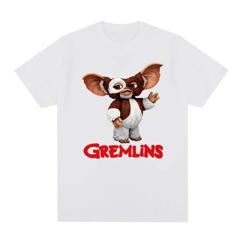 Gremlins Gizmo Kawaii الرجال تي شيرت المرأة طاقم الرقبة تي شيرت جديد تيز المرأة بلايز الجرافيك تي شيرت النساء الملابس