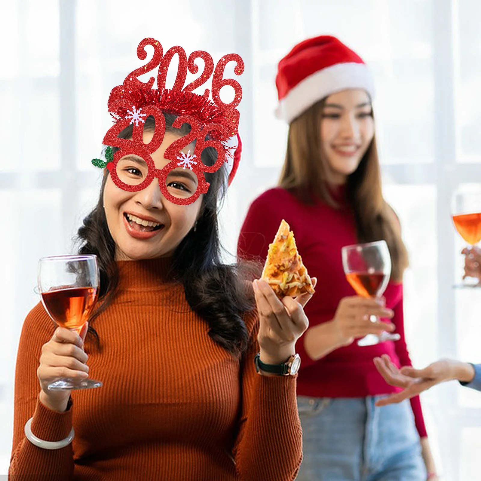 

Festive Decorative Headband New Year Party Decoration Costume Headbands Sparkly Holiday for Adults Number Miss