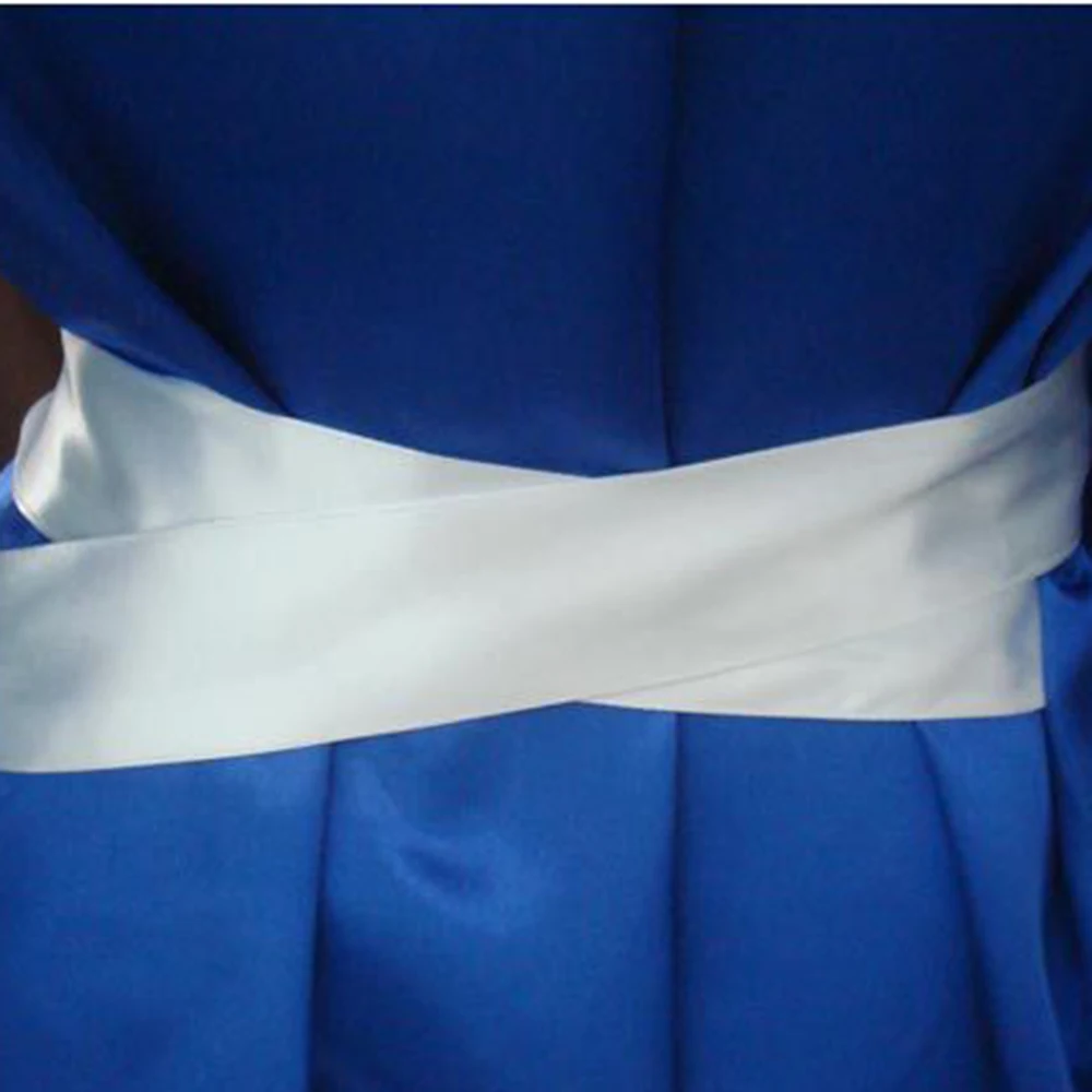 Custom Greek Letter Sorority White Blue ZPB Silk Half Sleeve Nightwear Satin sorority Robe