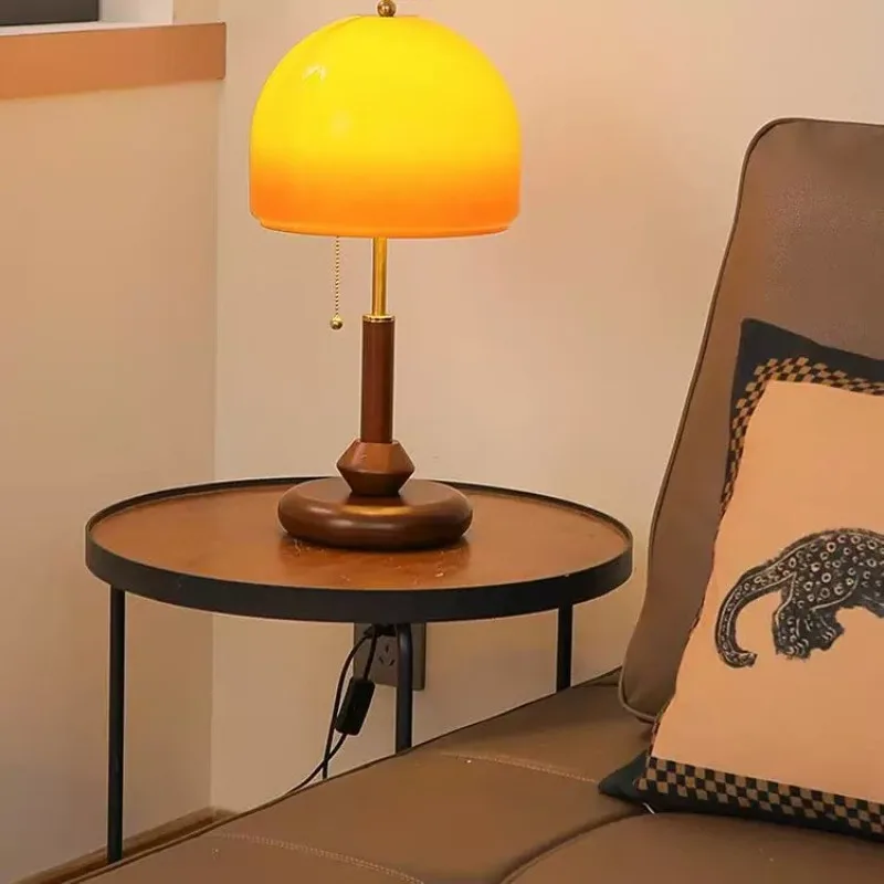 Glass Lampshade LED Floor Lamps Retro Bedhead Illumination Light Fixture Living Room Sofa Hotel Restaurant Embellish Table Lamps