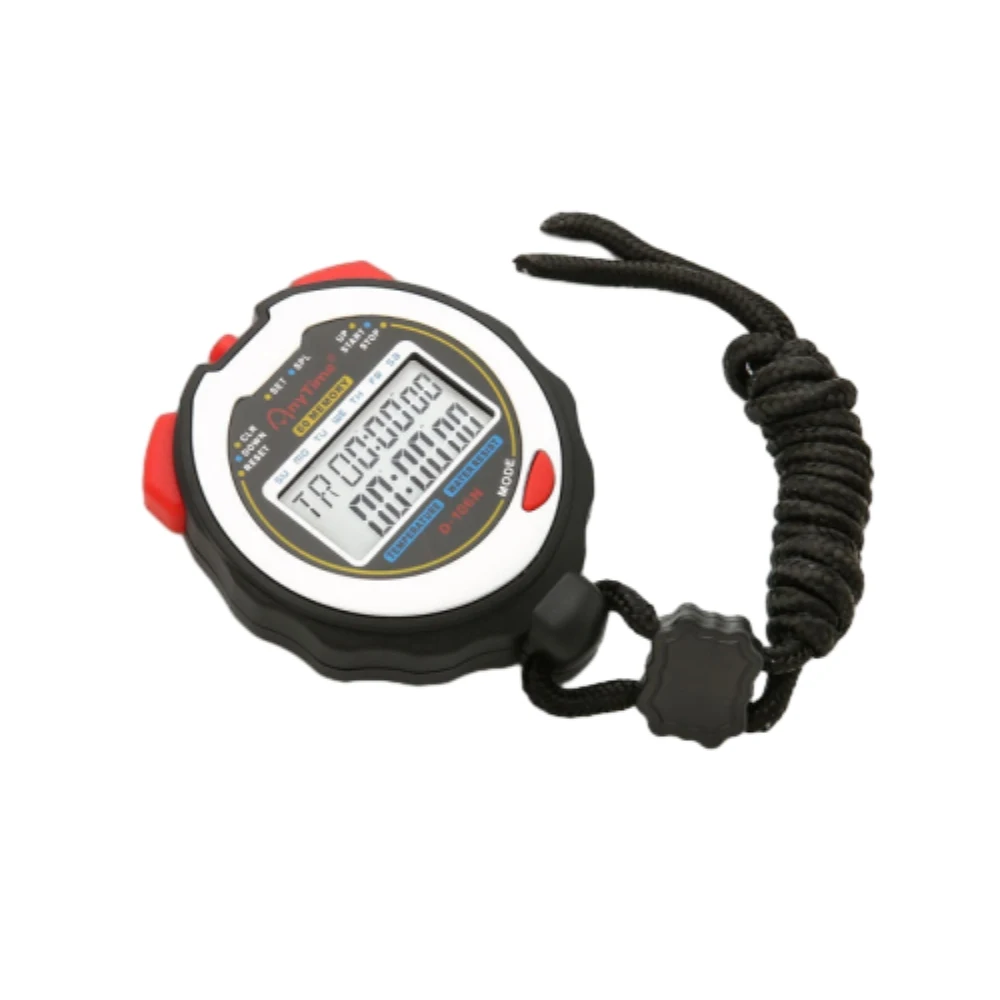 

Waterproof Stopwatch Chronograph with Wristband Alarm/Time/Date/Week Double Row Digital Display Countdown Timer for Sport Match