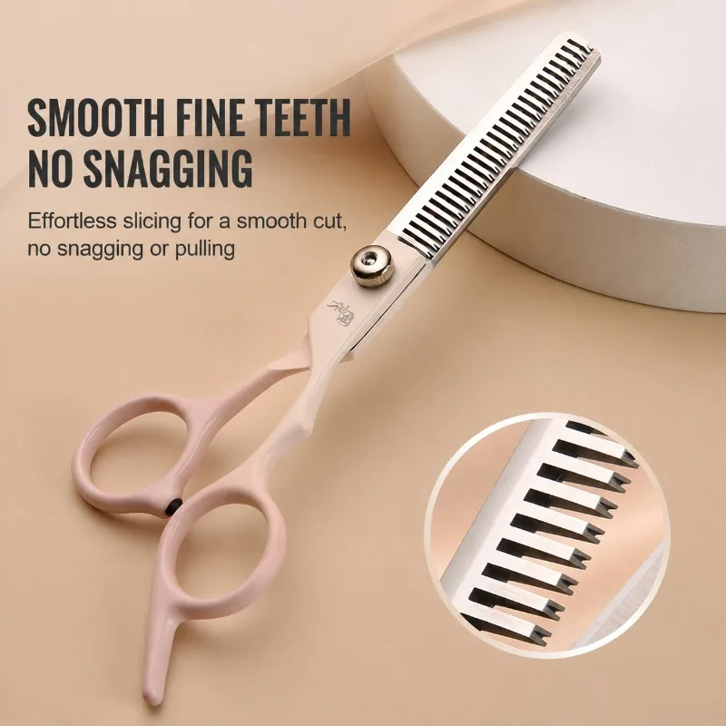 Professional Barber Hair Cutting Scissors Set, Stainless Steel Cutting & Thinning Texturizing Shears, Sharp Hairdressing Tools