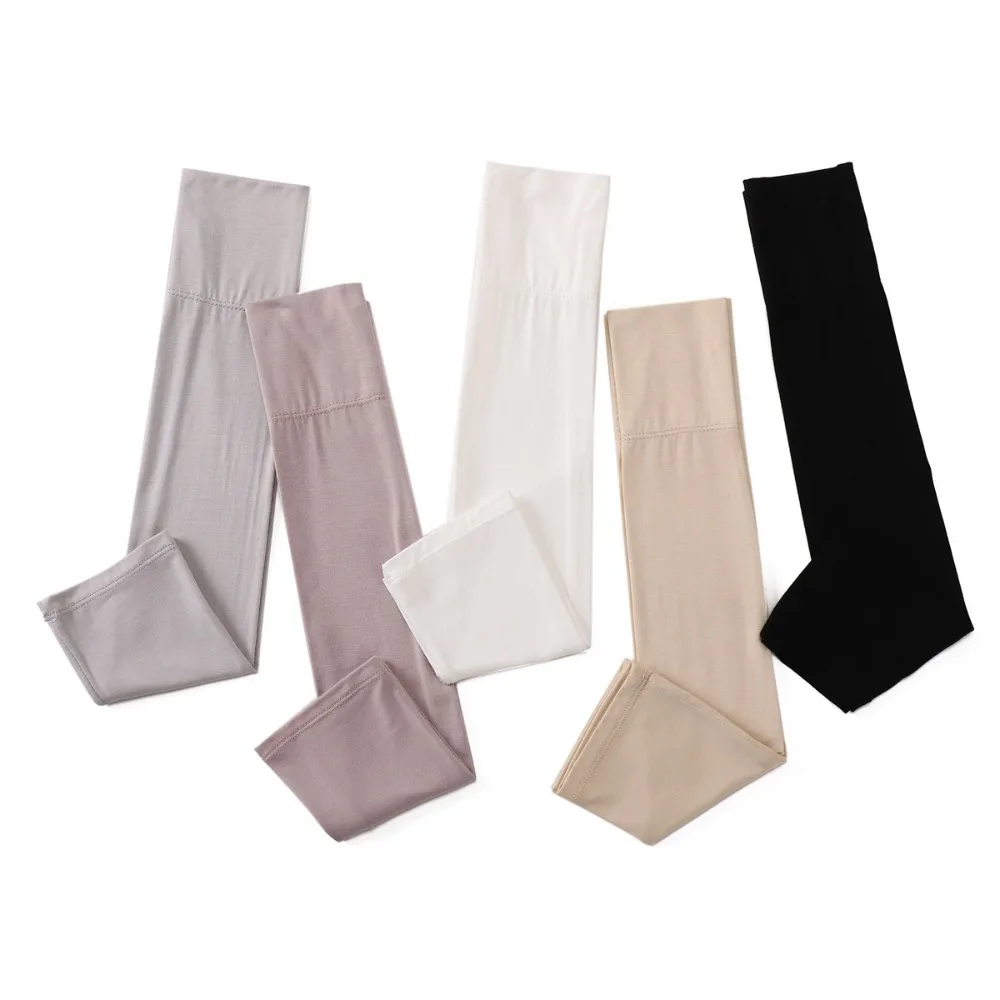 Stretchy Cotton Arm Sleeves Thin UV Protection Long Gloves Touch Screen Sunscreen Gloves Female Male