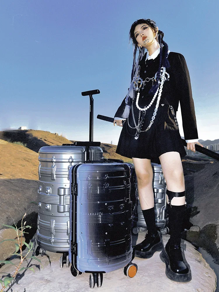 Bagagem unissex trole case de embarque com senha de 20 polegadas