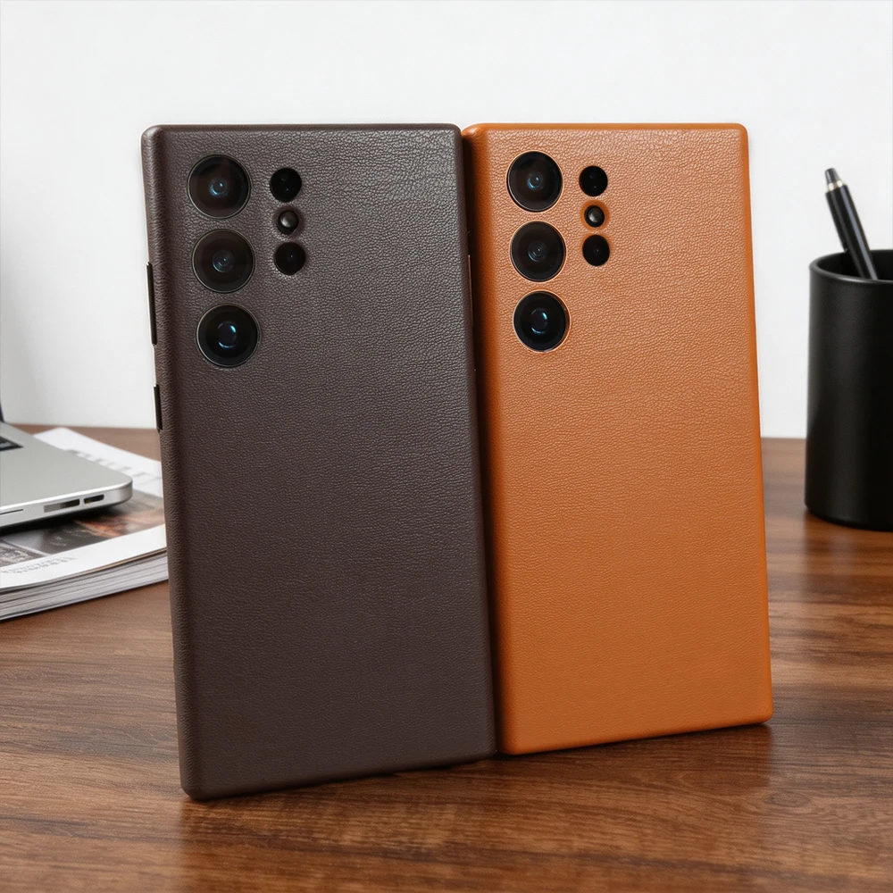 Magnetic Eco-Friendly Leather Case for Samsung Galaxy S24 Ultra S24 Plus Phone Cover For Magsafe Case S24Ultra S24Plus S 24 Plus