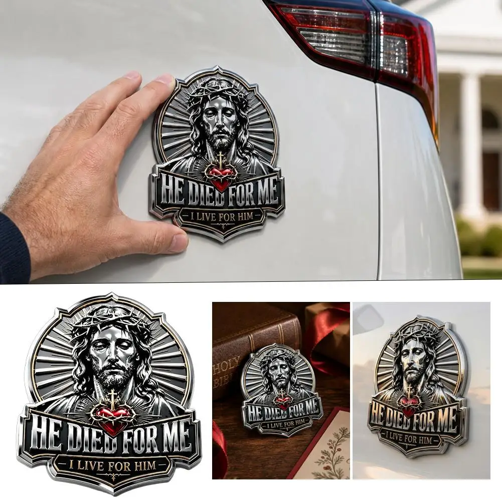 Autocollant de voiture patriotique et créatif pour les États-Unis, avec inscription « Il est mort pour moi », décoration de voiture, design original