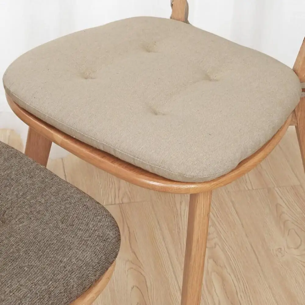 Non-slip Dining Chair Cushion Sponge Padding Chair Pad Thickened Sponge Padding Chair Cushion with Anti-slip Fixing for Home image 5