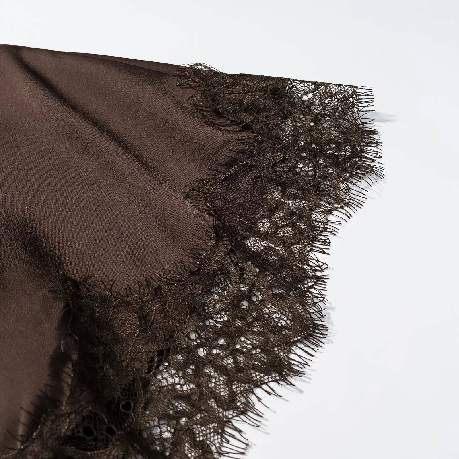 KONDALA Sexy Christmas Party Waist Hollow Out Satin Lace Dress Women Elegant Short Dress 2025 Fashion Female Asymmetrical Dress