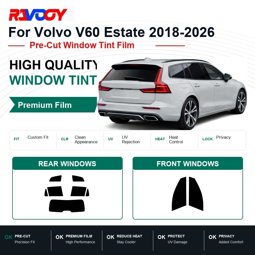 pelicula-premium-pre-cortada-para-janelas-do-volvo-v60-estate-2018-2026-janelas-dianteiras-e-traseiras-rejeicao-de-calor-uv-pelicula-de-privacidade