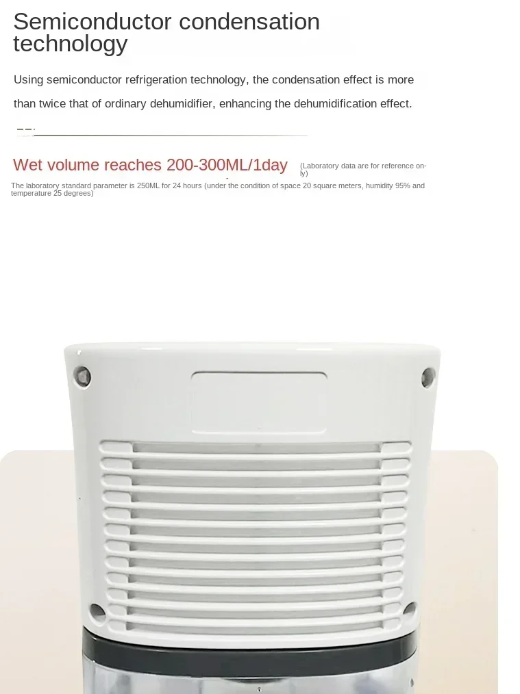 220V New Fly Dehumidifier Small Bedroom Basement Moisture Absorber Drying, Dehumidifying, and Moisture-proof Divine Device