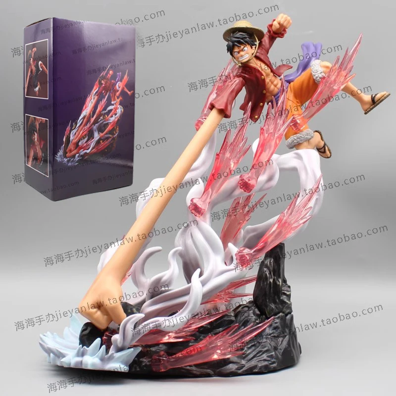 29cm Anime One Piece Luffy Figures Long Hand Monkey D. Luffy Action Figures Enies Lobby PVC Model Collection Toys Ornamen Gifts