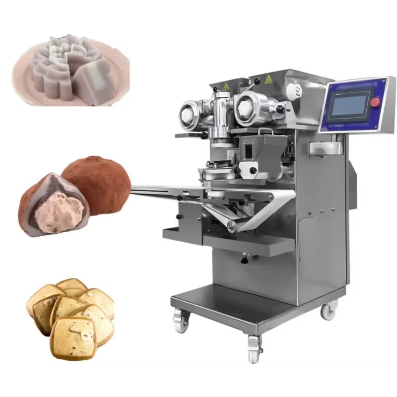 Commercial Mochi Ice Cream Processing Line With Automatic Inlay And Forming Capabilities For Frozen Snack Production Factories