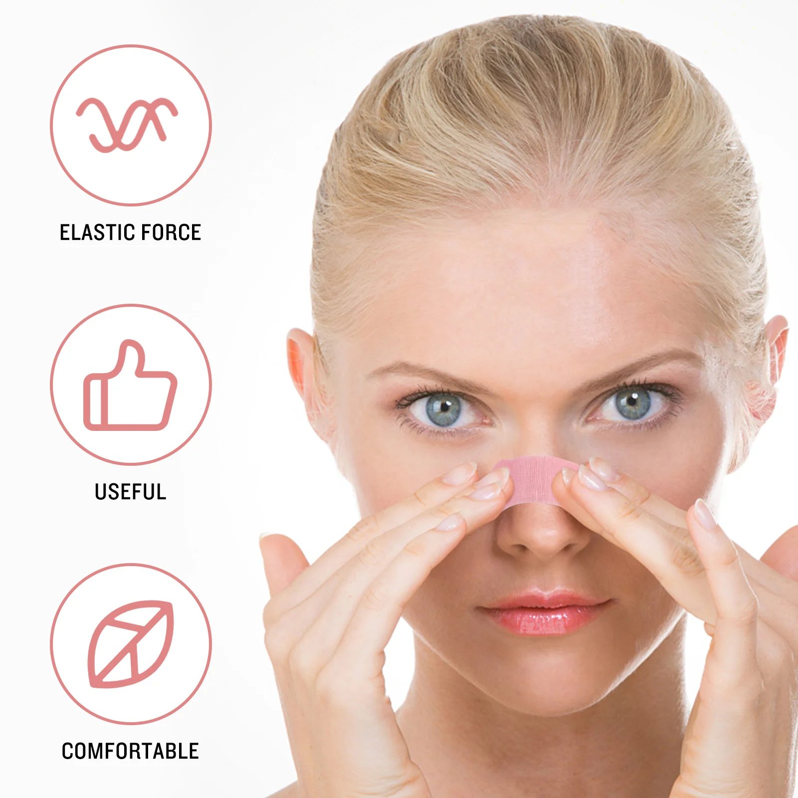 

20Pcs Nose Patch Elastic Breathable Nasal Strip for Adults Sleep Breathe Nose Strip Nasal Strips for Snoring