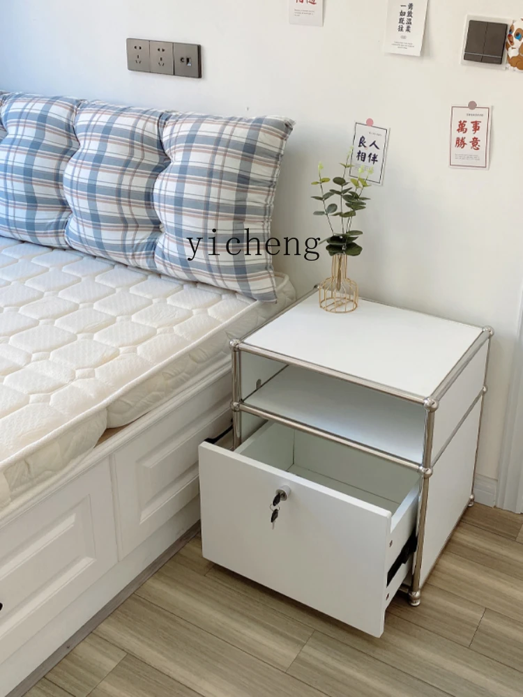 ZZXL Module Combination Cabinet Minimalist Bedside Table Side Cabinet Decorative Storage Cabinet