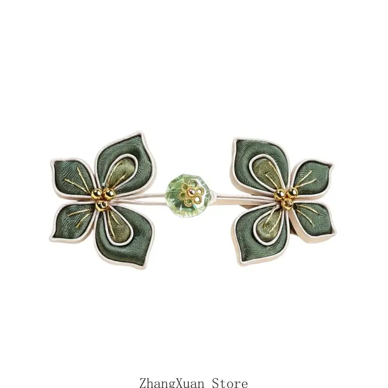 Blumen-Schmetterlings-Knoten-Knopfverschluss für Cheongsam Traditionelles Kleidungsstück Nähen 3XUF – Detail 10