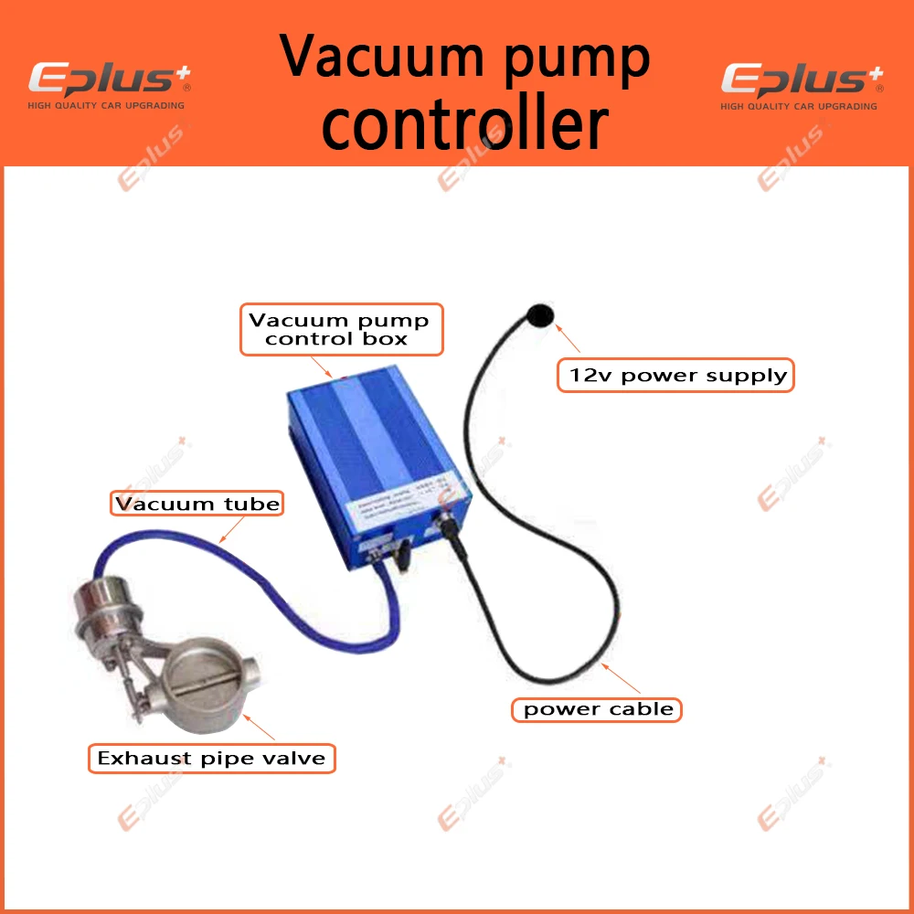 EPLUS Car Exhaust Pipe System Valve dampers Control Sets Vacuum Controller Device Remote Controller Switch Universal