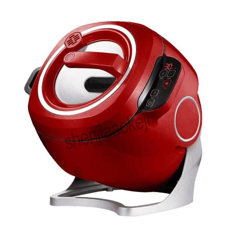 6L 220V Intelligent Automatic Stir Frying Machine Household Electric Cooking Wok Pot Non-stick Multifunctional Cooker Pot 2000W