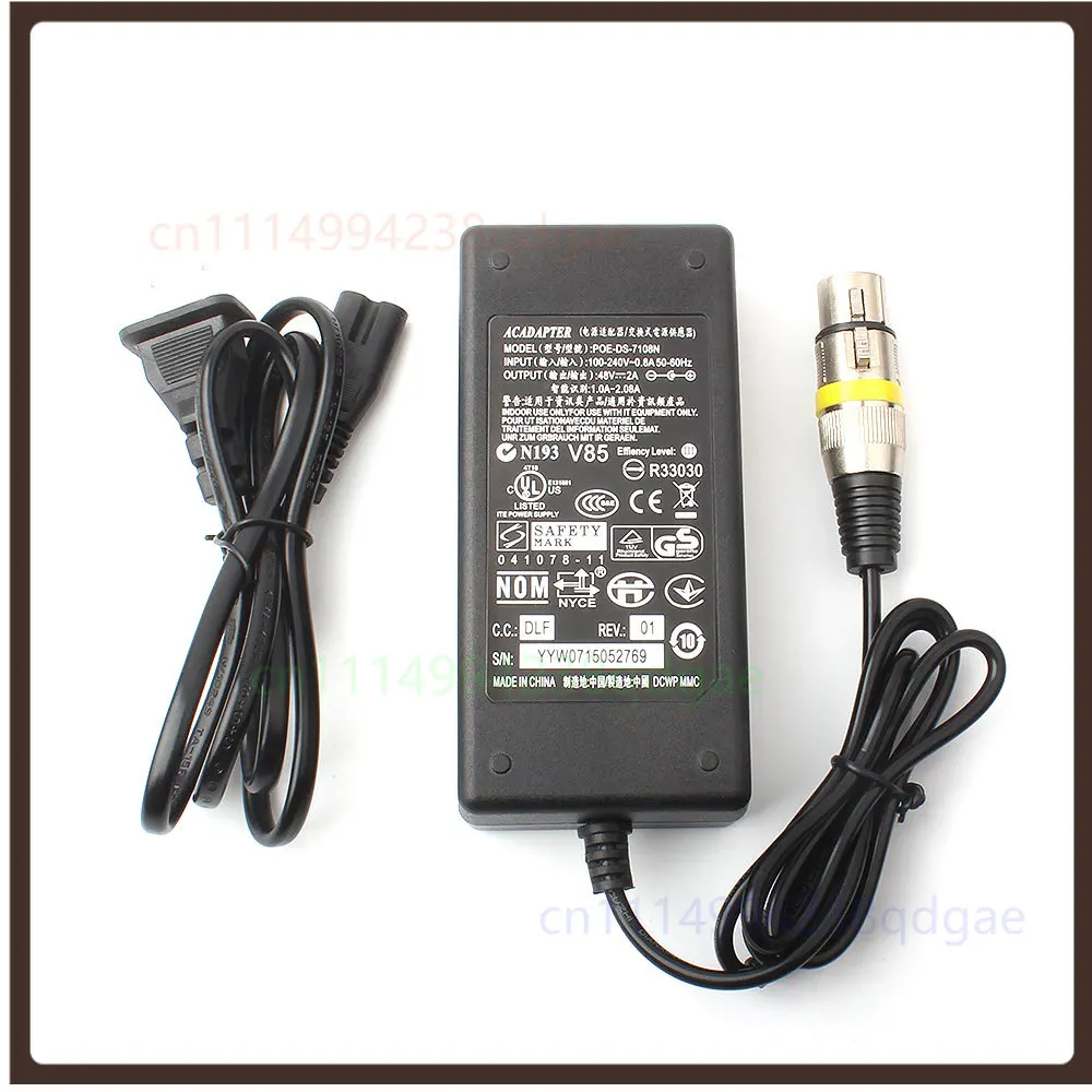 1PCS 48V Power Adapter For Aputure Amaran 100d 100x 20DX Live Stream LED Fill Light Photography Lamp