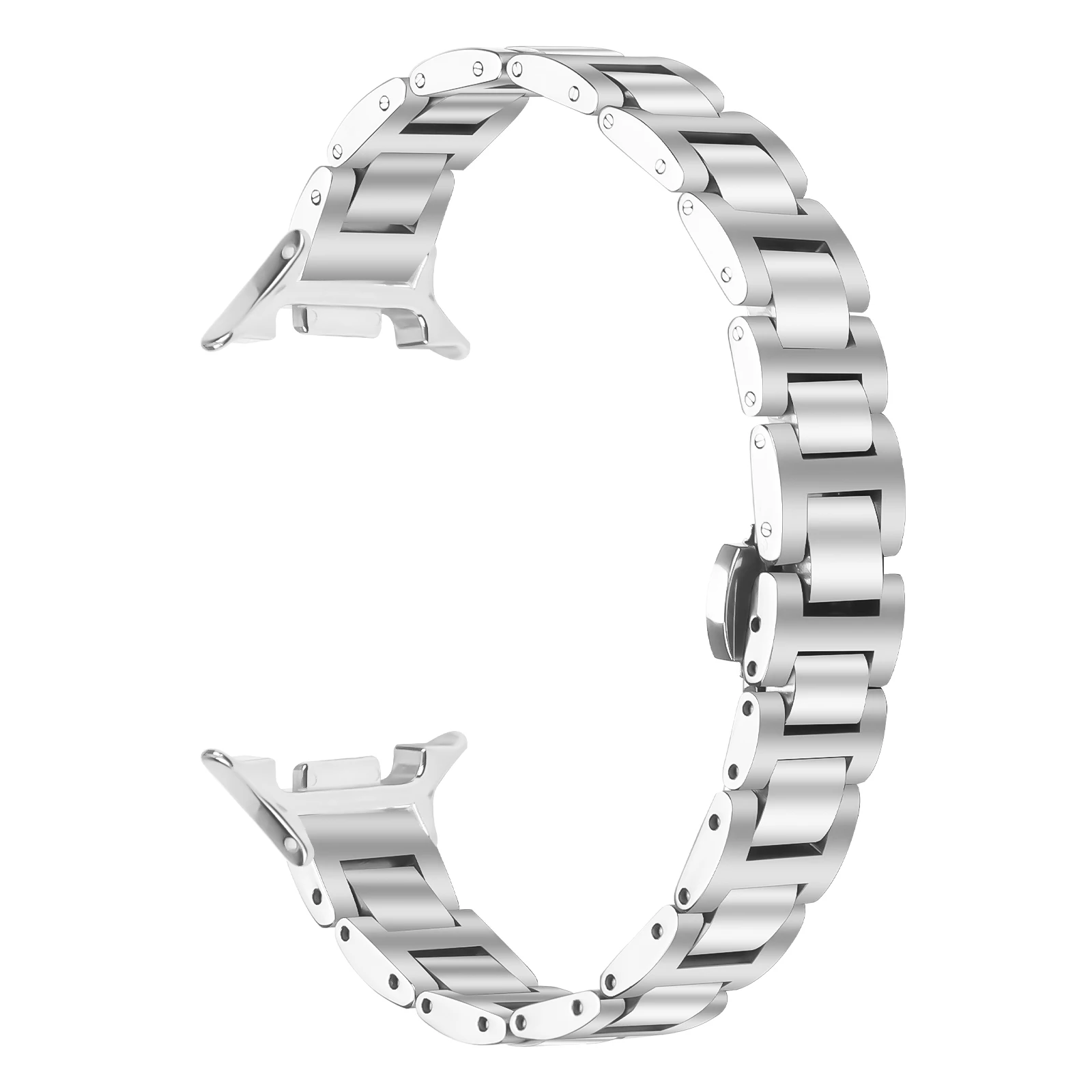 Для Samsung Galaxy Watch 8 40 мм 44 мм ремешок для часов из нержавеющей стали с круглой пряжкой браслет Correa для часов 8 классический ремешок 46 мм