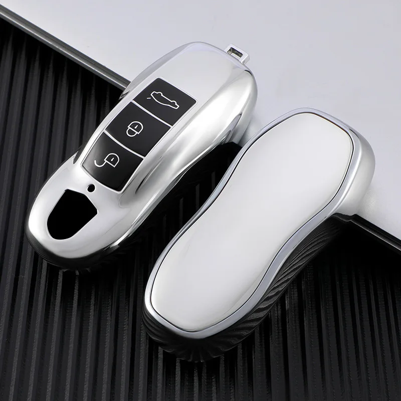 

Fashion TPU Car Smart Key Case Cover Shell Keychain for Porsche Cayenne 911 996 Macan Panamera Boxster 986 987 981