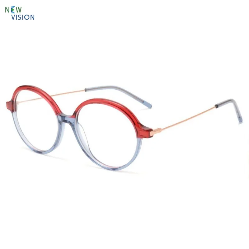 

Retro Polygonal Acetate Glasses Frame Women Ultra Light High-end Street Photography Flat Light Eyeglass Men Prescription Eyewear