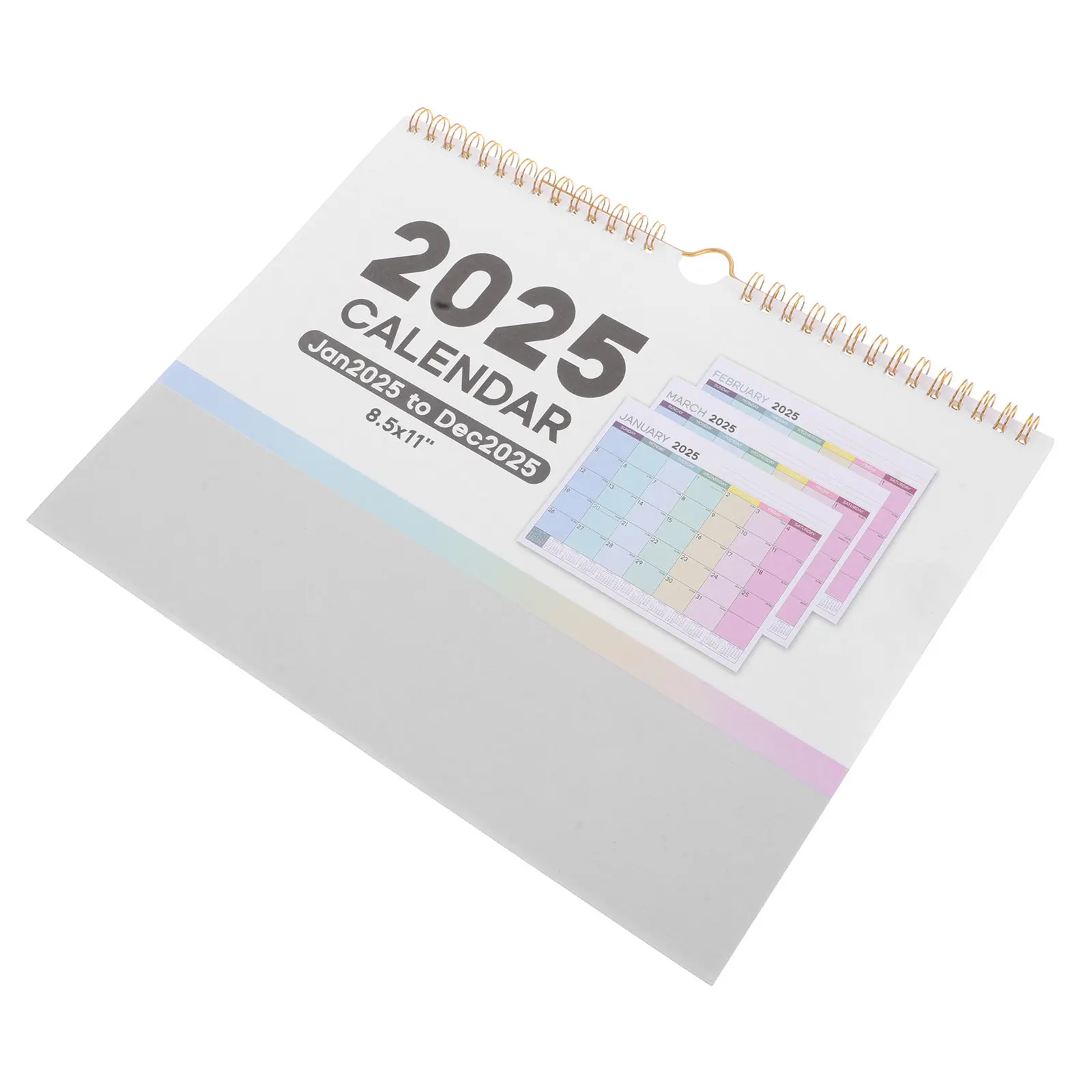 Small Wall Calendar English Language Monthly Layout European Aesthetic Office Decor Calendar for Wall Planning Business Gift