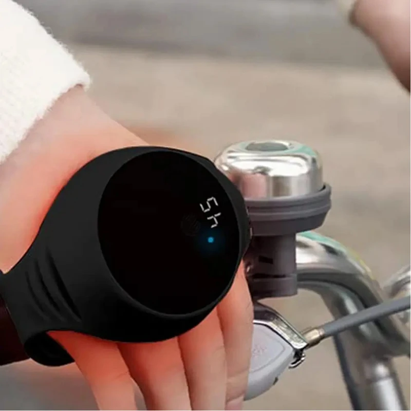 Aquecedores de Mãos Elétricos Pulseira de Aquecimento Bolso de Acampamento Pulseira Aquecedor de Mãos Display LCD Aquecimento Rápido -Bege