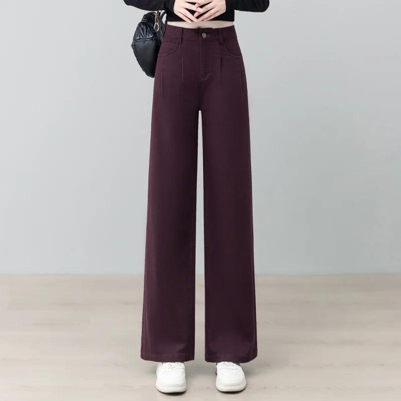 

Women's Pants New Fashion Trend Women's Pants Pear-Shaped Body Wide-Leg Pants Banana Pants Autumn Long Pants