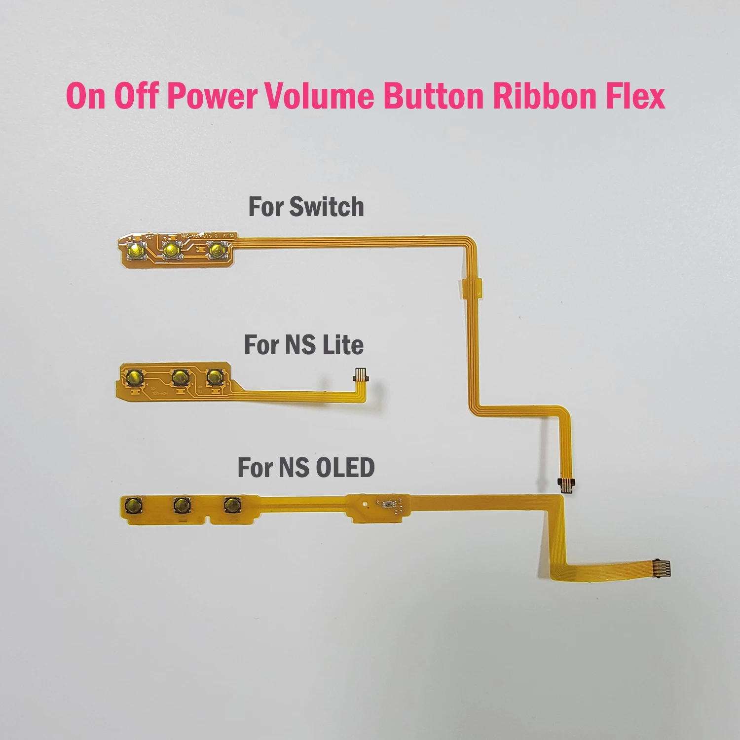 

10PCS/Lot Volume Button Mute for Nintendo Switch for NS Lite for NS OLED Power On / Off Key Ribbon Flex Cable