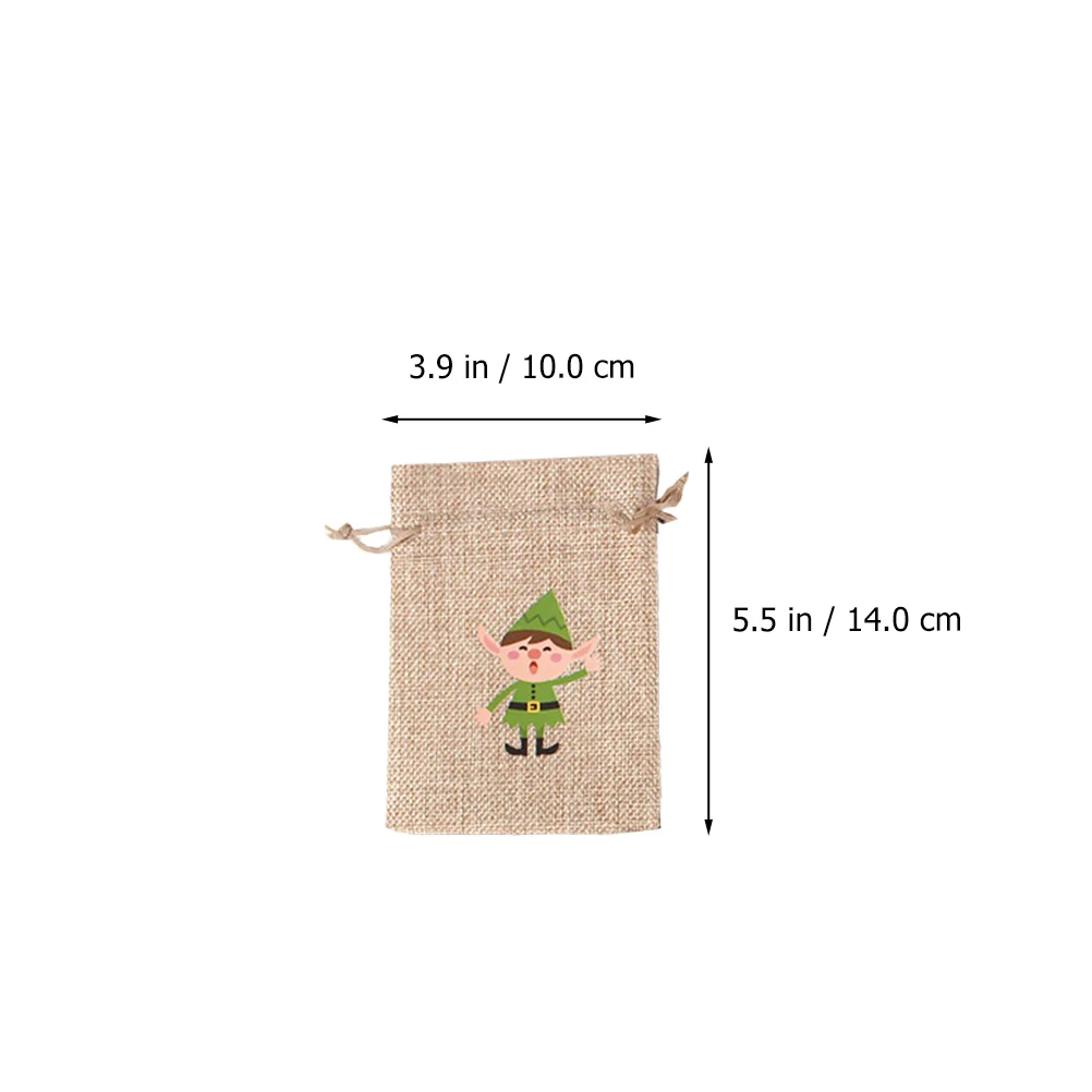 24 Pcs Christmas Sack Advent Calendar for Kids to Fill 2023 Candy Bags Calendars Xmas Burlap Elder