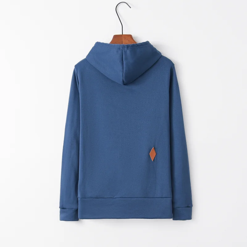 Fashionable Autumn Hoodie Long Sleeve Pocket Embroidered Hoodie