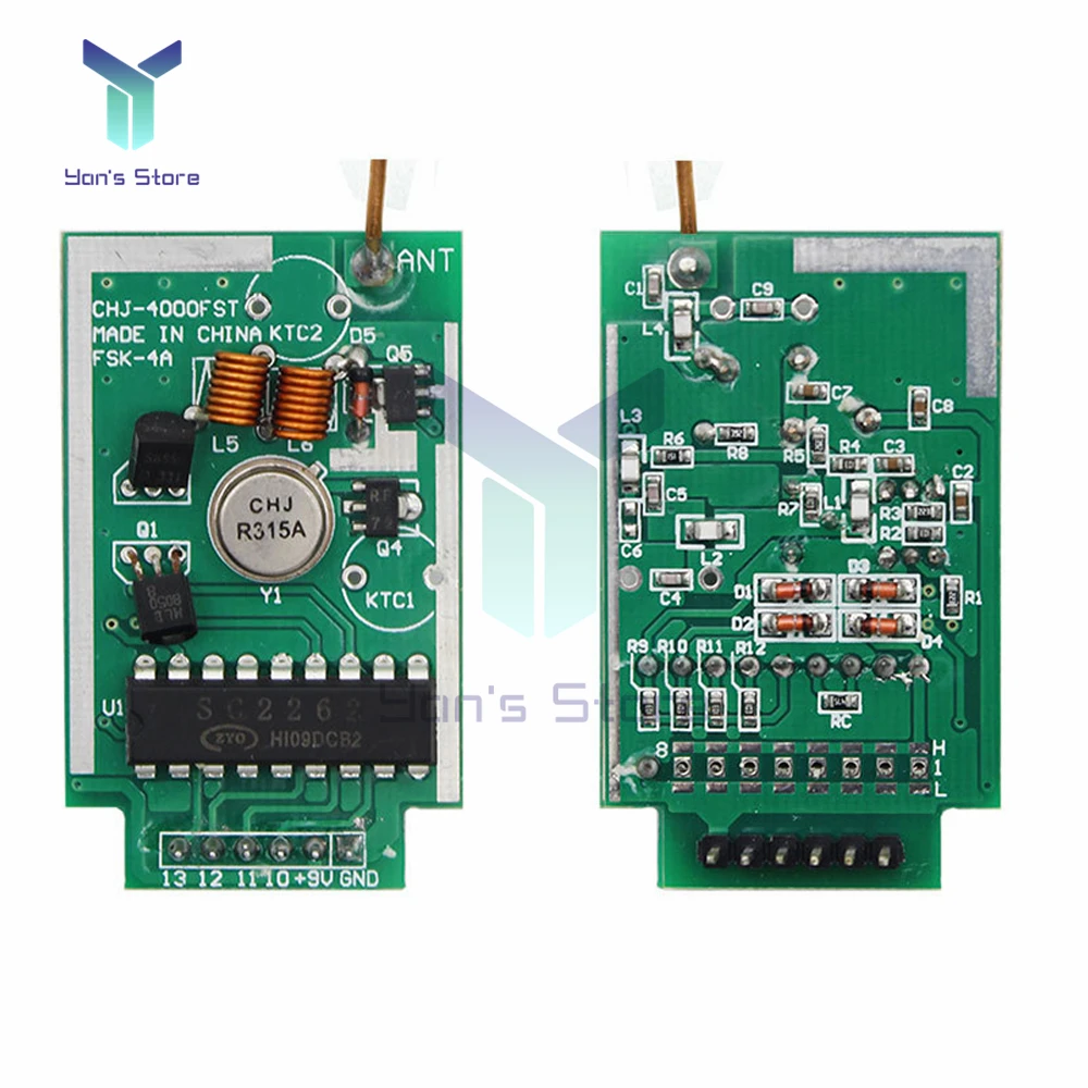 433MHz FST4000M Wireless Transmitter Module FST-8 High Power Remote Transceiver Module for Electrical Tool Board