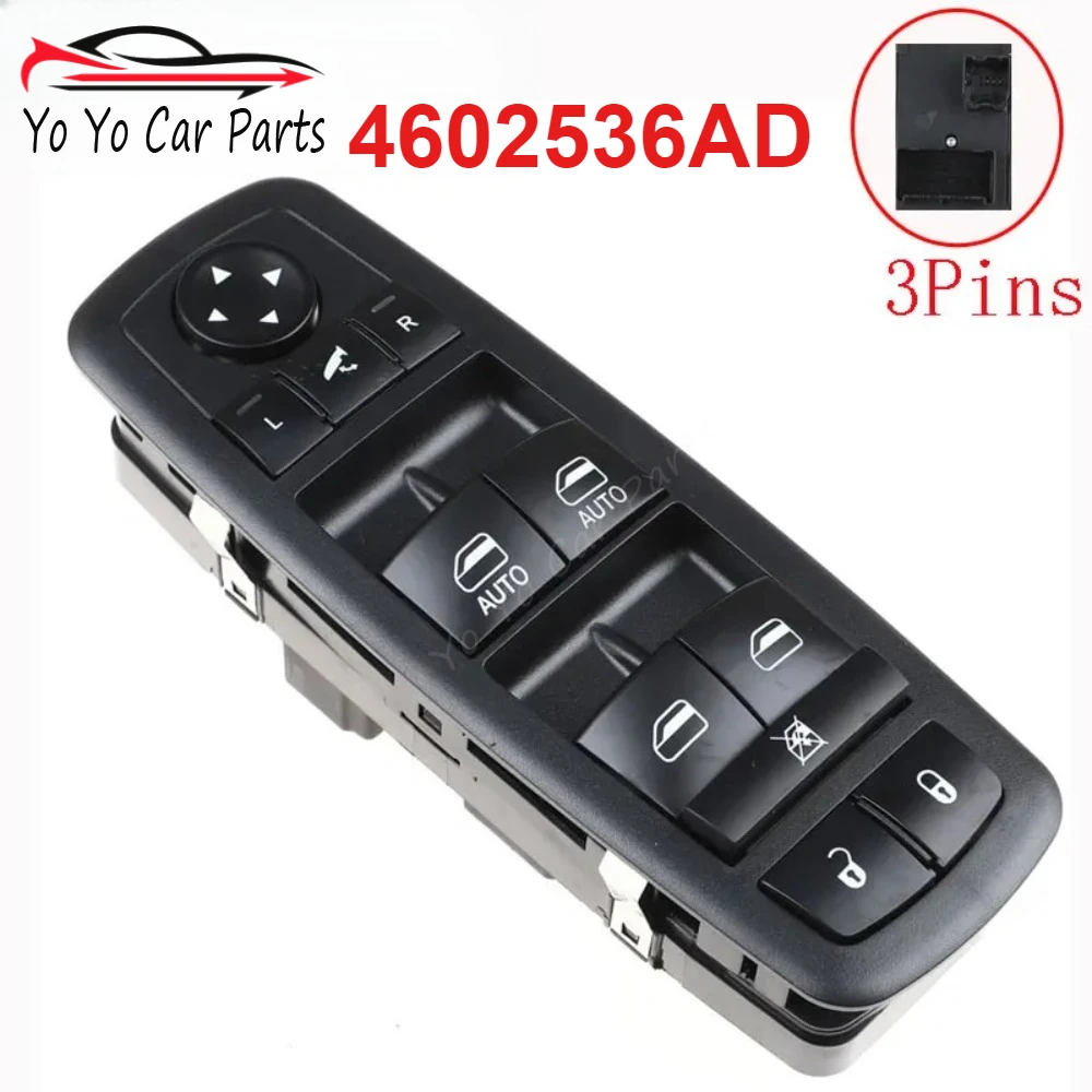 New Power Master Window Switch For Chrysler Town Country Dodge Grand Caravan 2008-2015 4602536AE 4602536AD 4602536AF 4602536AG