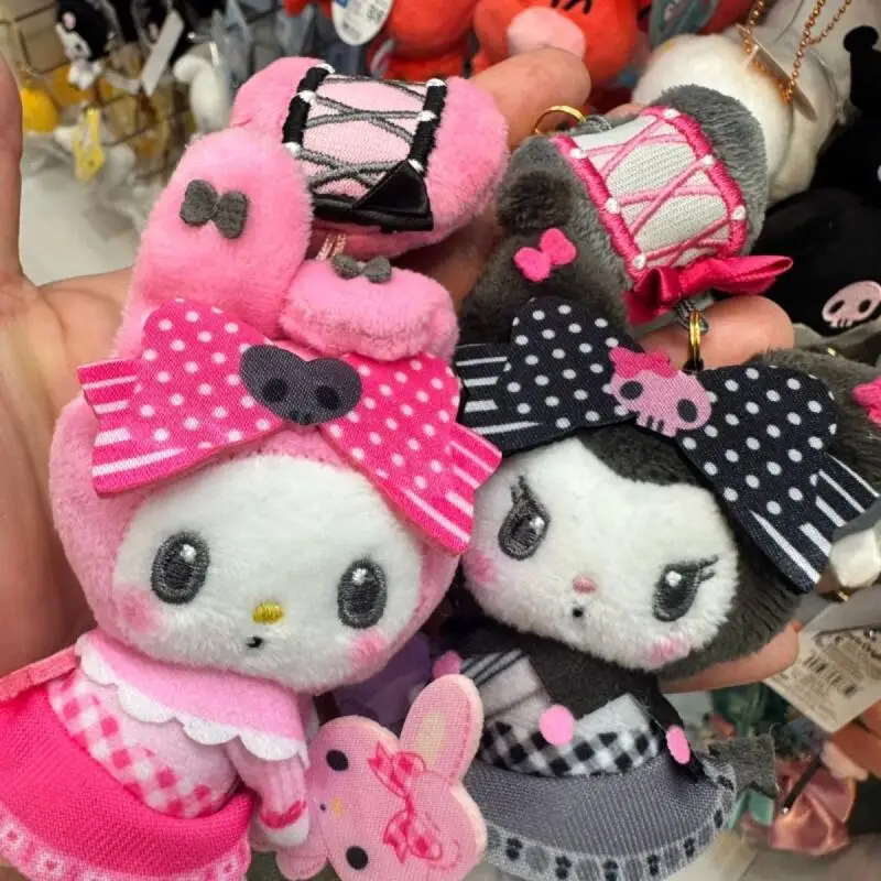 Sanrio Kuromi Melody Soft Plush Filling Doll Backpack Hanging Ornaments Clothing Earphone Case Decoration Girl's Birthdays Gifts