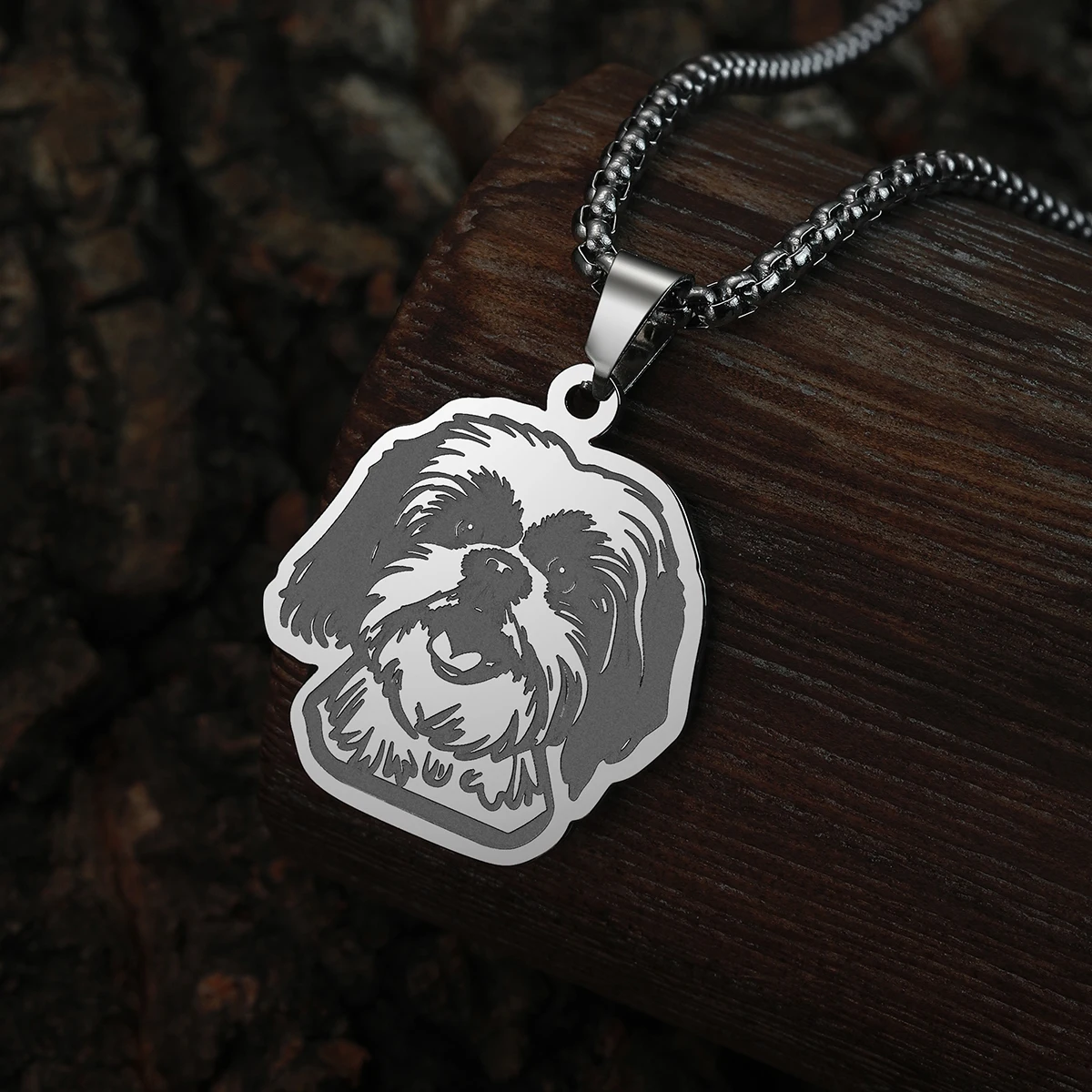 CHENGXUN Shih Tzu Pendant Necklace For Women Men Jewelry Accessories Cute Neck Chain Necklace Birthday Gifts