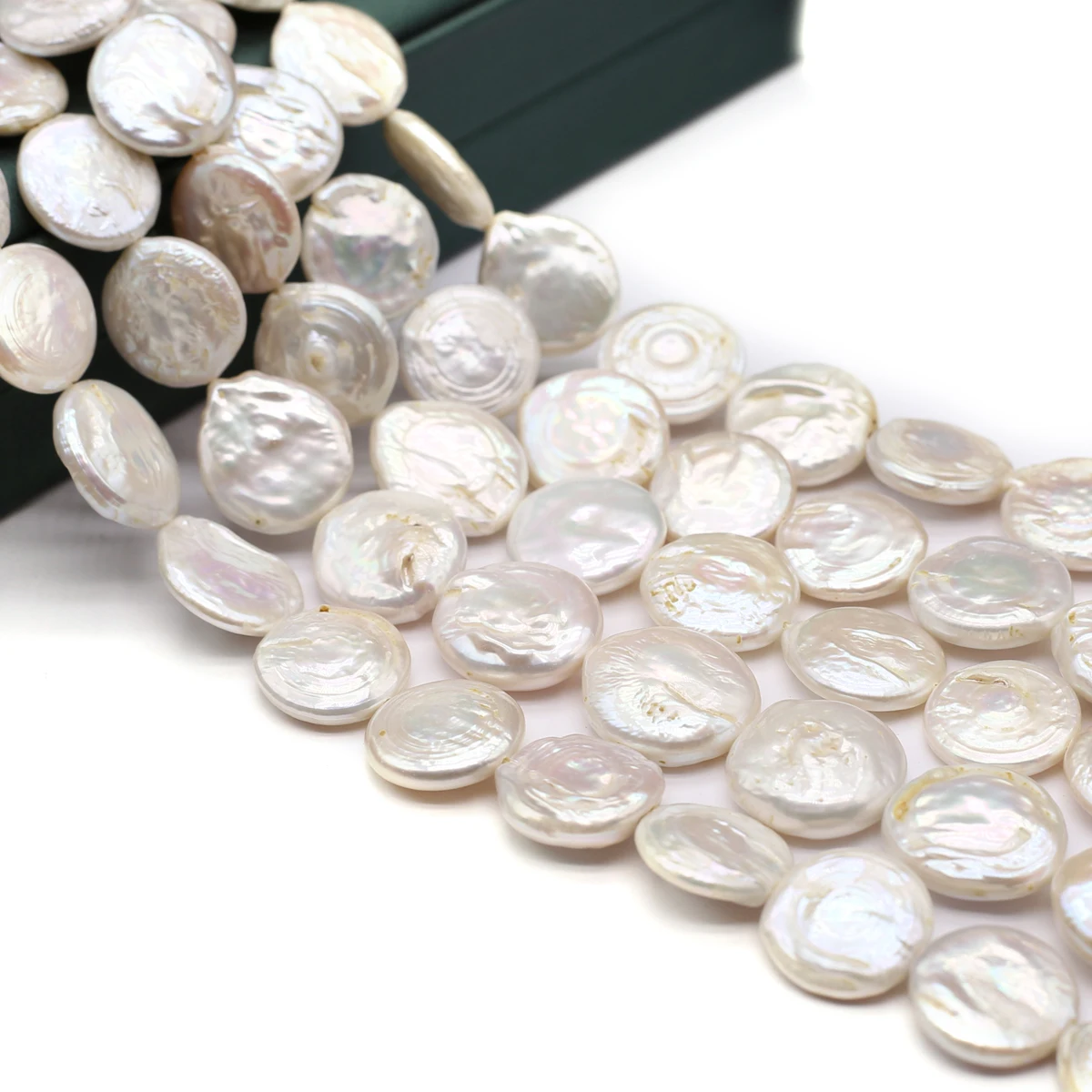 

15'' Natural Baroque Pearl Beads Round Shape Pearl Loose Beads for Making DIY Jewerly Necklace Bracelet Accessories 16-17mm