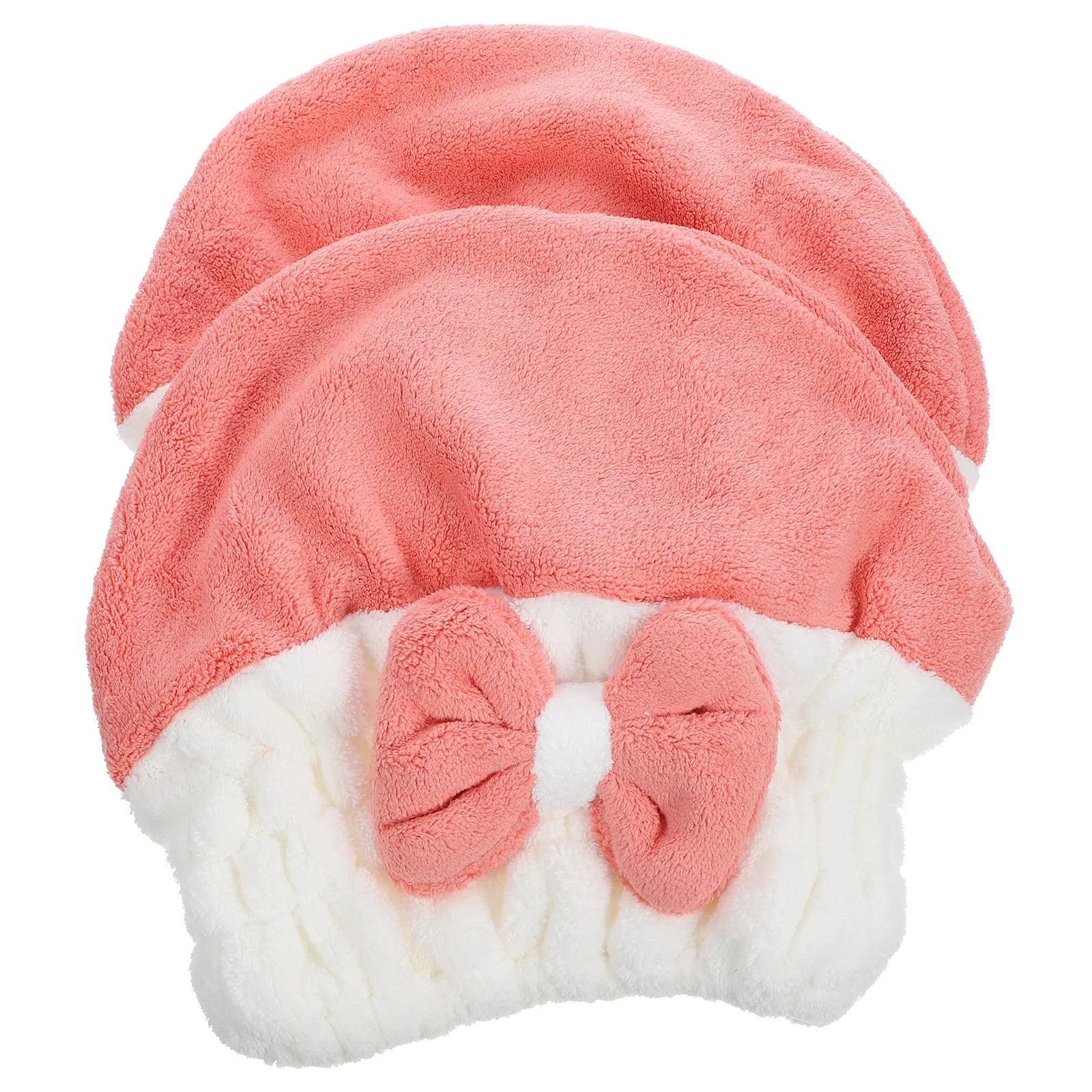 

2pcs Cap Quick Absorbent Dry Hat For Women Cute Lightweight Fast Drying Head Towel For Wet Hair Travel Gym Soft Turban Towel