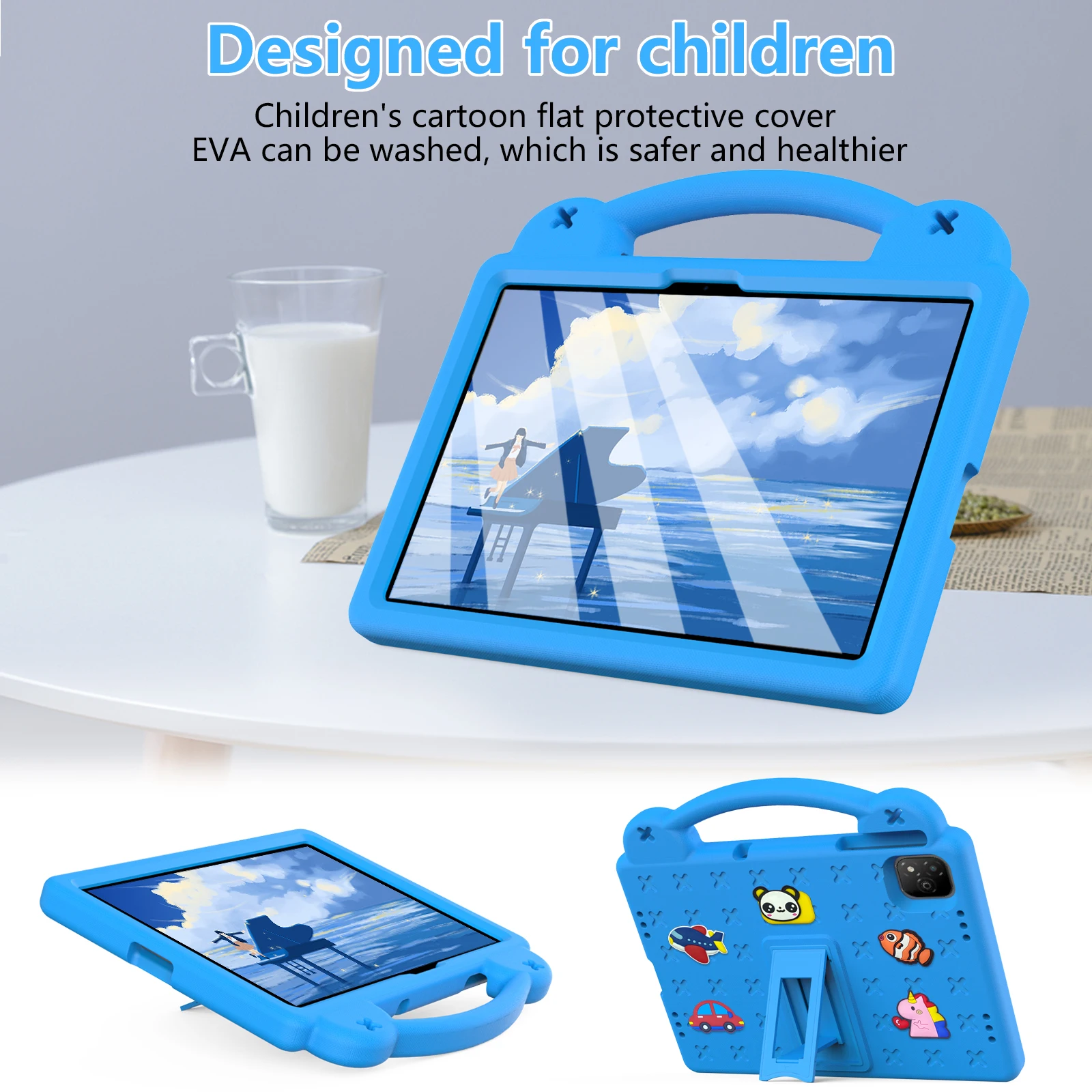 Kids EVA Bear Stand Case For Infinix Xpad 11" X1101 2024 Shock Proof Full Body Tablet Cover