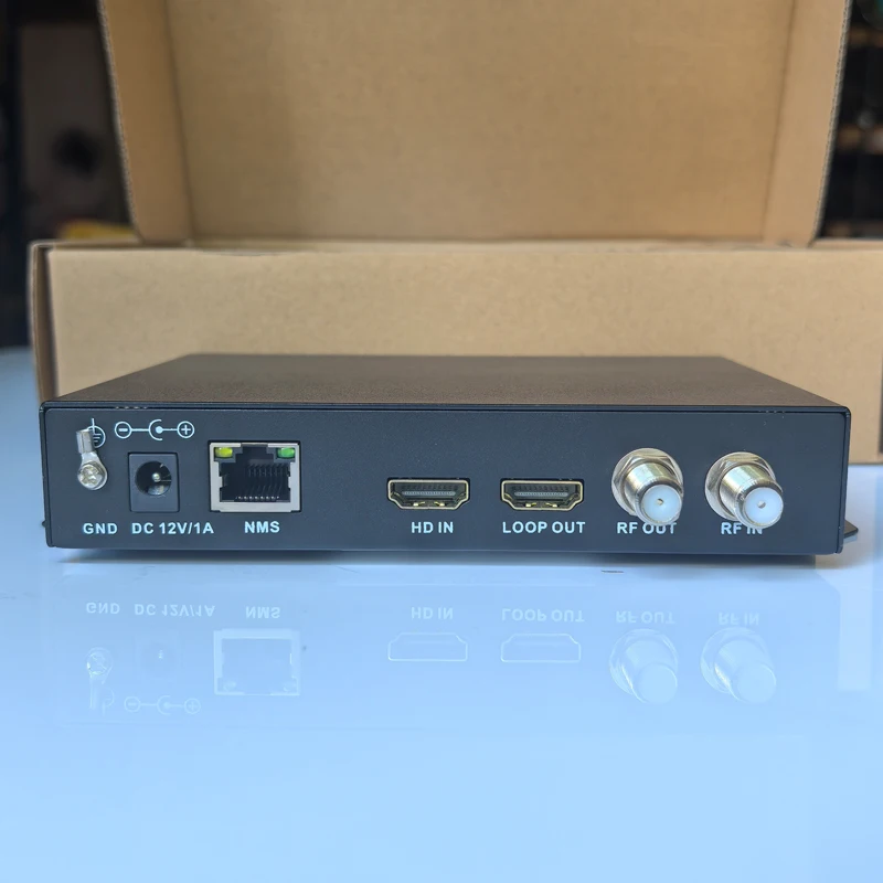 Modulateur de codage transparent unidirectionnel HDMI vers ATSC, panneau unique, équipement frontal de télévision numérique du système TV d'hôtel