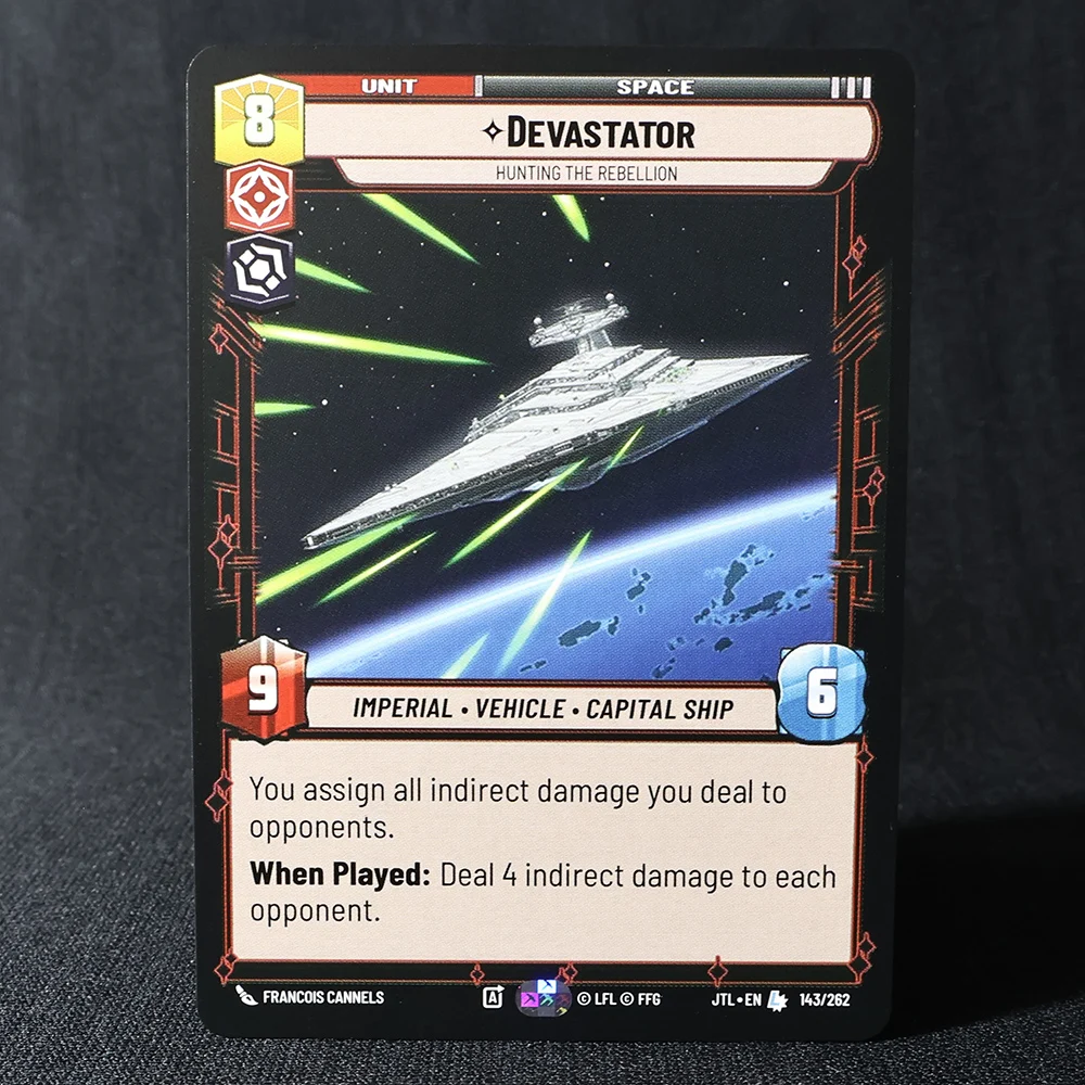 SW Star Wars Tarjetas proxy ilimitadas Tarjeta regular UNIDAD DE EVEN AGRALIZACIÓN Tecnología Agresión Overhelming Barrage Tarjetas versión en inglés.