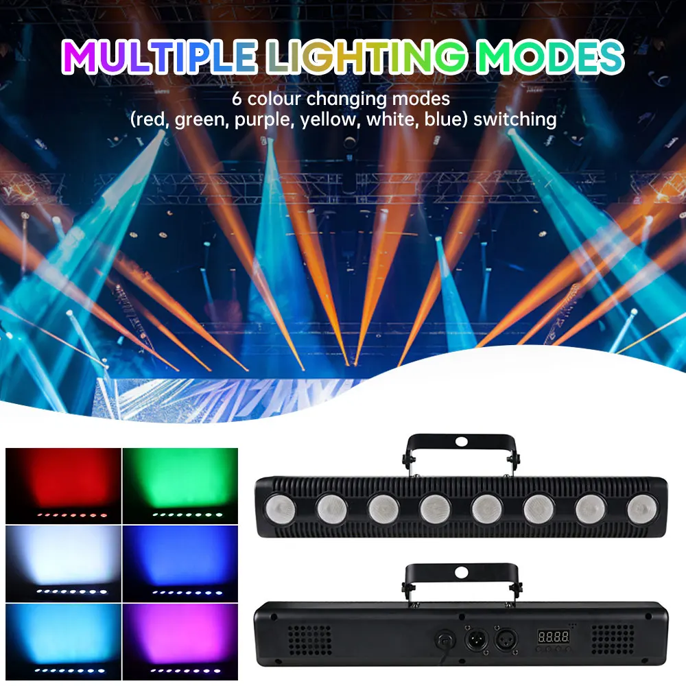 

Wall Wash Light 45w 8 Led Rgbw Dimmable Stage Light Dmx Controlled Dj Light Disco Party Church Birthday Bar Wedding Stage Light