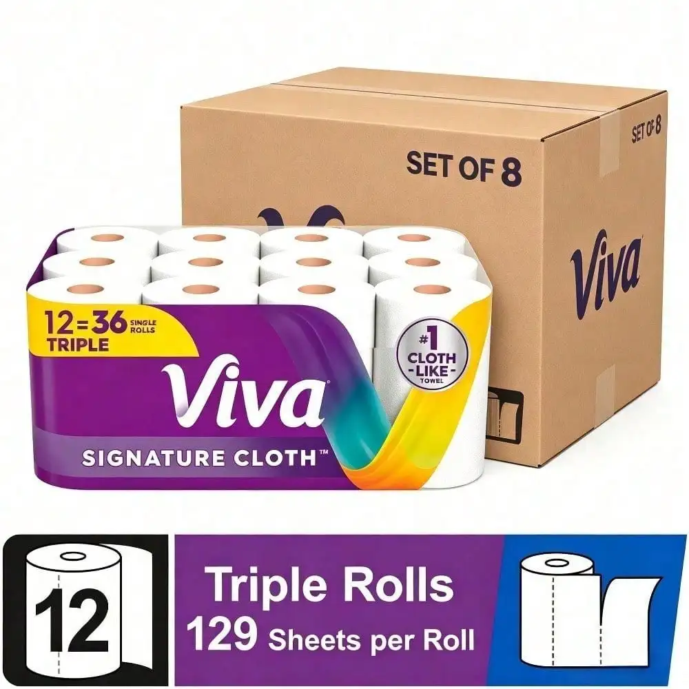 

Family Special Offer!!Viva Signature Cloth Paper Towels, 129 Sheets per Roll