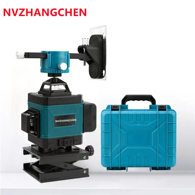 Imagem -03 - Nível Laser 12 16 Linhas Nível 3d 4d Auto-nivelamento 360° Horizontal e Vertical Cruzamento de Feixe Laser Verde Linhas de Lazer Níveis